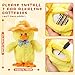 MILEGI Talking Singing Duck Toys Repeats What You Say Walking Duckling Electric Interactive Animated Toy Mimicking Recording Plush Gifts for Baby,Yellow,8''