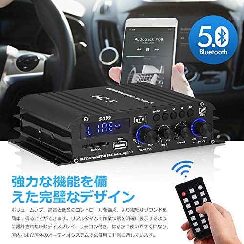 Nobsound 4.0CH Bluetoothデジタルパワーアンプ