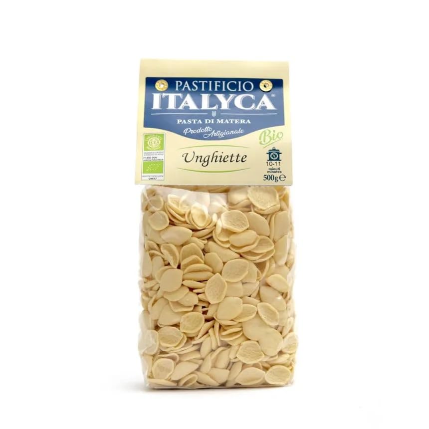 15 x 500 g - Unghiette Bio - Pasta di Grano Duro - Prodotta in Basilicata - Pacco da 500 g - Pastificio Italyca