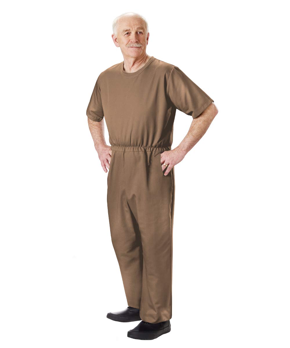 Mens Special Needs Antistrip Alzheimers Nursing Home - Taupe 2XL