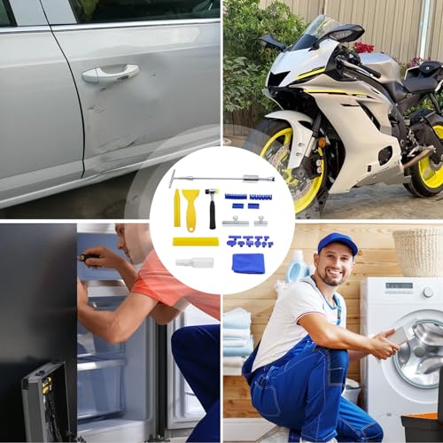 Kit de reparo de amassados ​​de carro, kit de remoção de amassados ​​ | Kit profissional para extrat