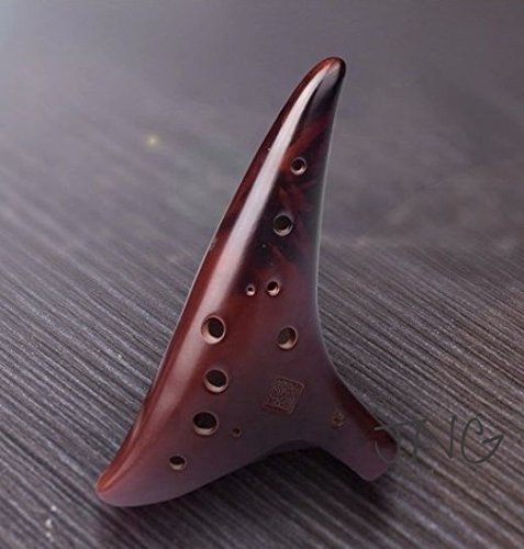 Amazon | 西子龍韻 オカリナ AC 12穴アルトC管 焼きいれレトロオカリナ