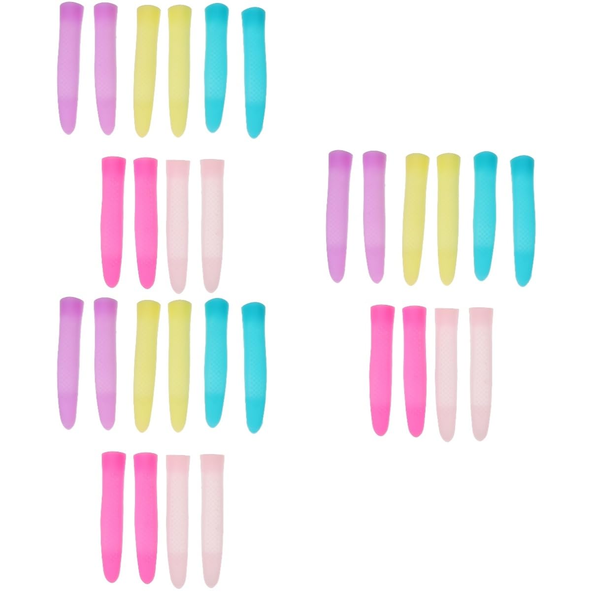 FRCOLOR 3 Set Di Manico Per Tronchesino Per Cuticole Manicotto Per Tagliaunghie in Silicone 5 Paia*3