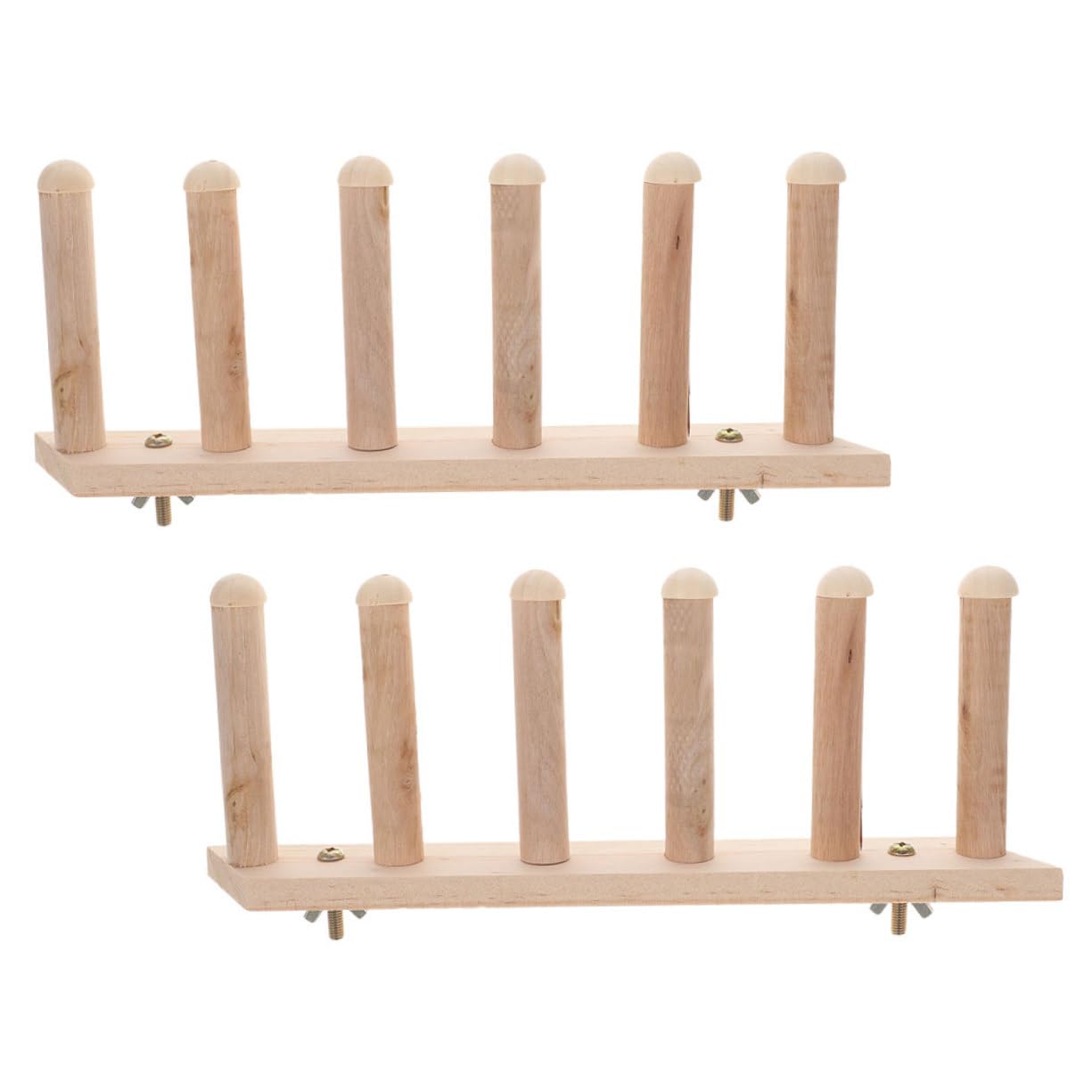 Échelle murale pour chat en bois naturel DOITOOL | Lot de 2 perchoirs d'escalade sécurisée 6 marches