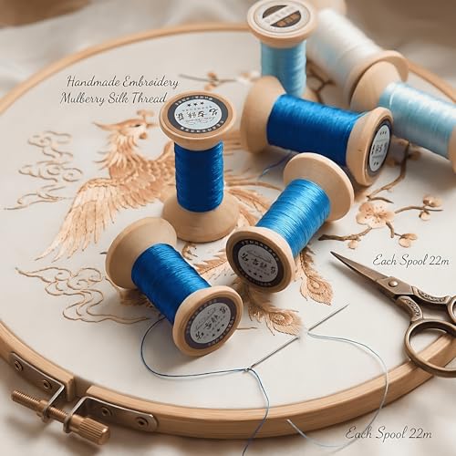 Image of Natural 100% Mulberry Handmade Embroidery Silk Thread Silk Floss (29)
