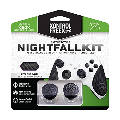 KontrolFreek FPS Freek Battle Royale Dusk Efficiency Equipment for Xbox One and Xbox Sequence X Controller | Contains Efficiency Thumbsticks and Efficiency Grips | Black