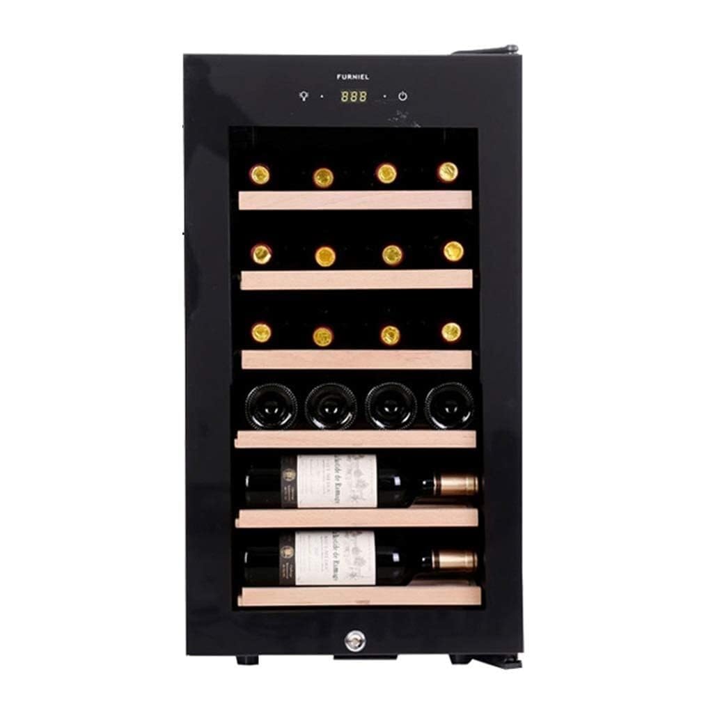 Built-in Mini Wine Cooler, Electronic Wine Cabinet with Cooling System, 100L Capacity, Black, Ideal for Home, Office, and Kitchen(70.4 * 47.6 * 38cm)