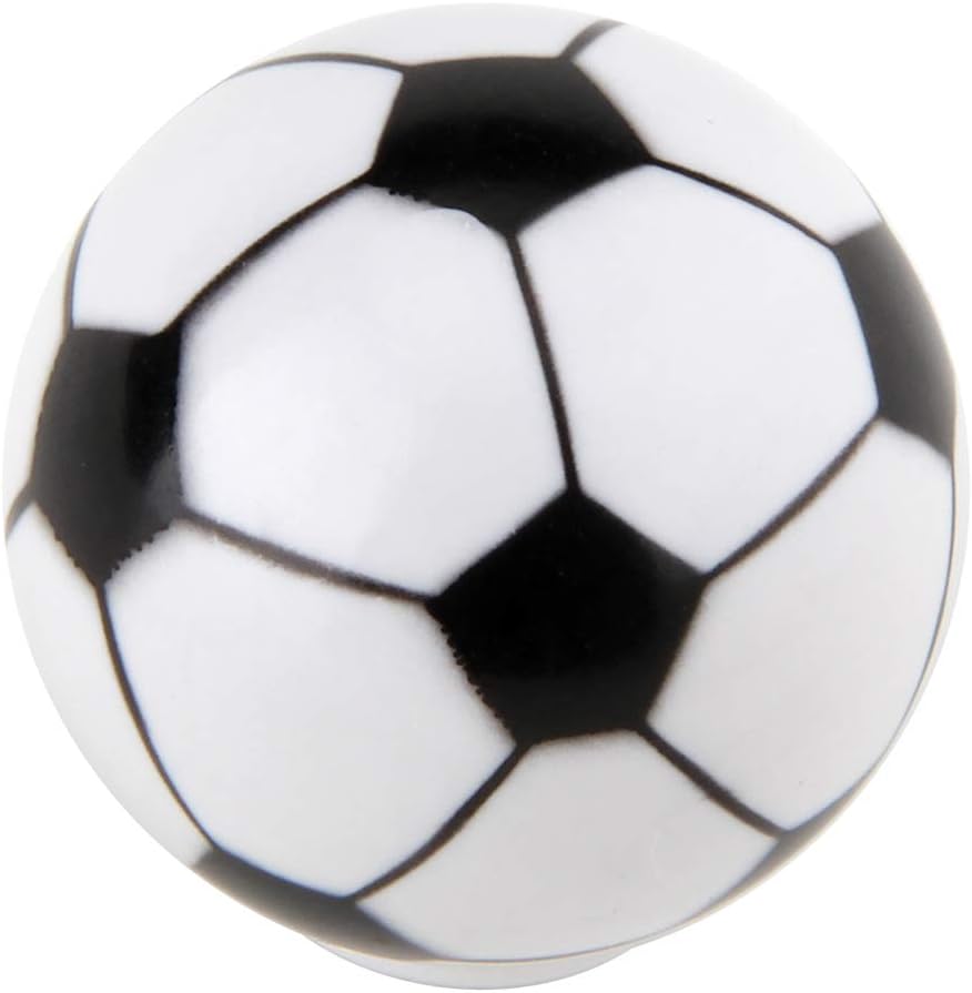 Silverline K0003-S Cabinet Hardware Dresser Drawer Knob Soccer Sports Wardrobe Handle Pulls, 25 Pack