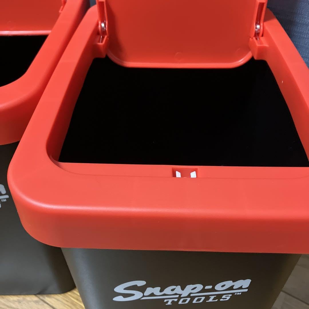 Amazon｜スナップオンダストボックス ゴミ箱2個セット｜フタ