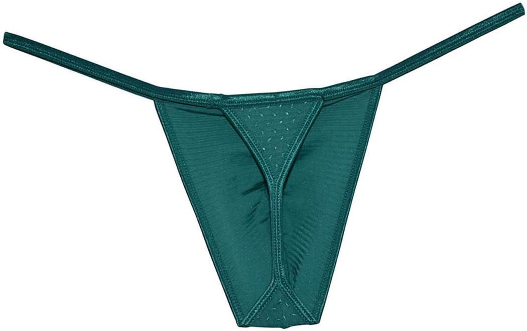 OROCOJUCO Men's Bikini Thong Underwear Shiny Tangas Competition Posing String Underpants - Image 2