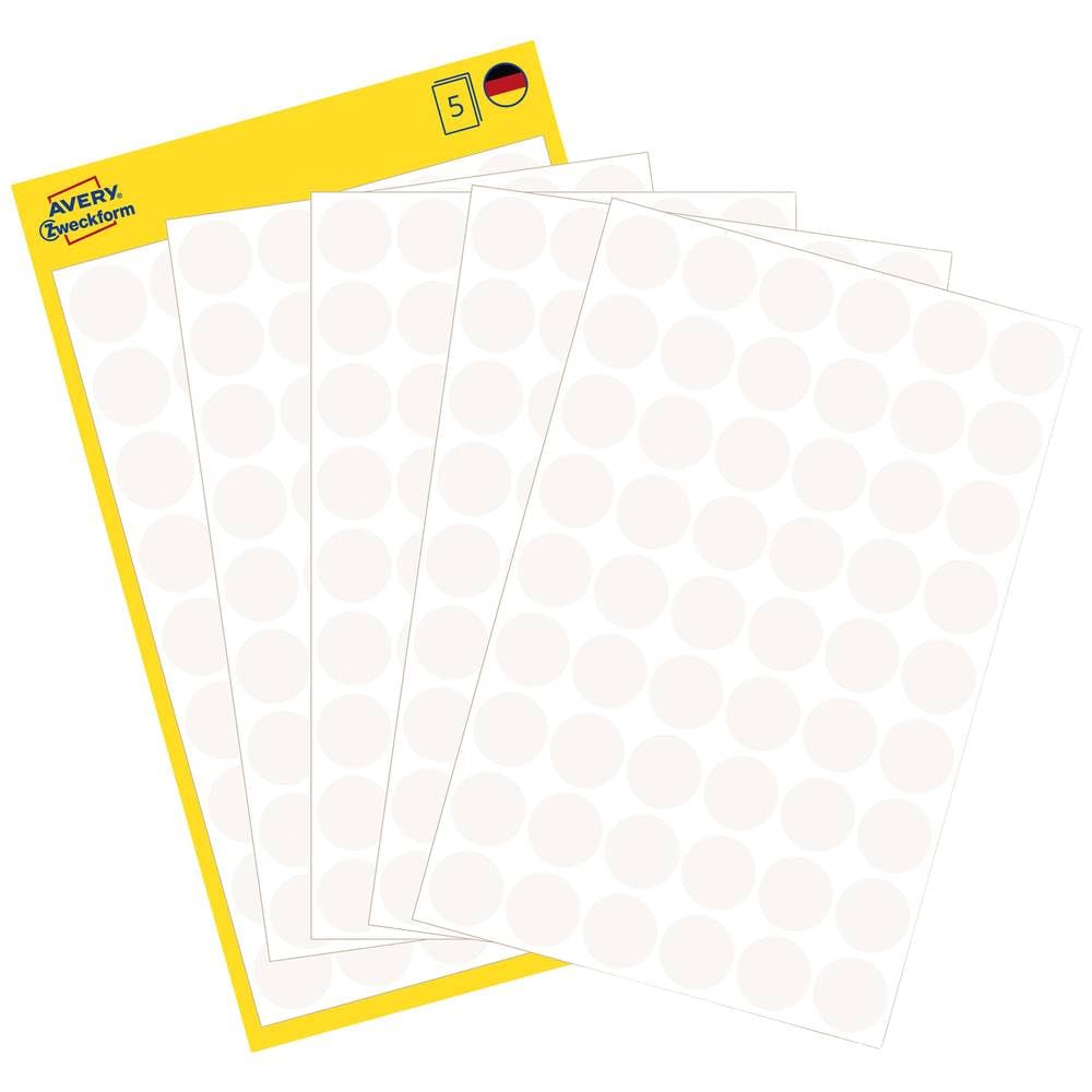 Avery Zweckform 3147 Marking dots White 5 Blatt, 270 Etiketten