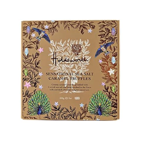Holdsworth Chocolates Sensational Sea Salt Caramel Truffles, Enrobed in Milk & Dark Chocolate, Perfect for Gifting, 200 g Cover