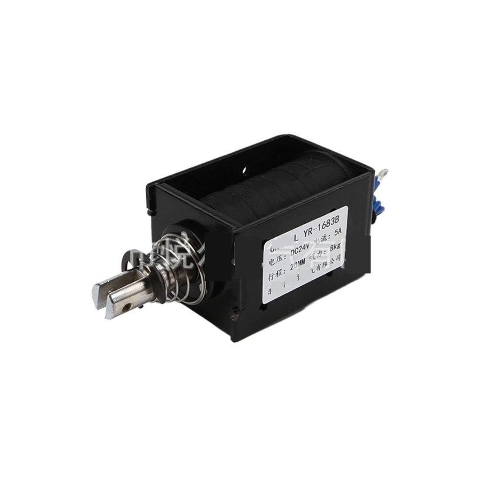 YR-1683B électro-aimant push-pull course 20mm puissance d'aspiration 8KG DC24V