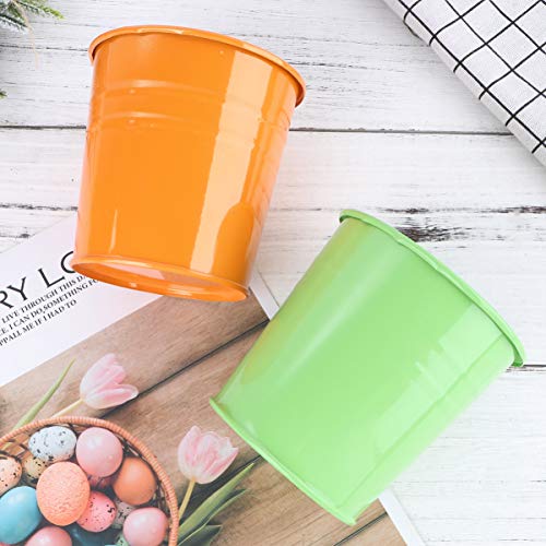 DOITOOL 5 peças de plantas, vaso de metal para pendurar ao ar livre, varanda, jardim, flores, planta