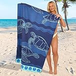 GC GAVENO CAVAILIA Extra Large Beach Towel for Adults - Quick Dry Microfibre Printed Beach Towels - Super Absorbent Beach Towel for Swim (180 x 100 cm) - (1 Piece) Soft, Sand Free,Lightweight - Multi