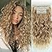 Curly Hair Extensions,LEOSA 4PCS 16 inch Clip in Hair Extensions Short Soft Natural Hairpiece Lace Weft Curly Wave Clip Ins Extensions Invisible for Women