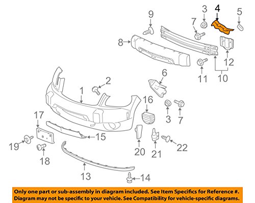 Soporte General Motors 15827789 para paragolpes delantero de conductor HHR