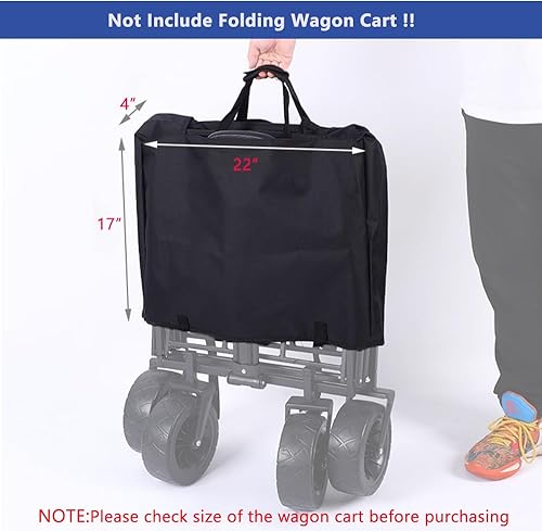 Miniatura 2 de Funda plegable para carrito de jardín y exterior, accesorios a prueba de polvo, 600D resistente, 22 x 17 pulgadas