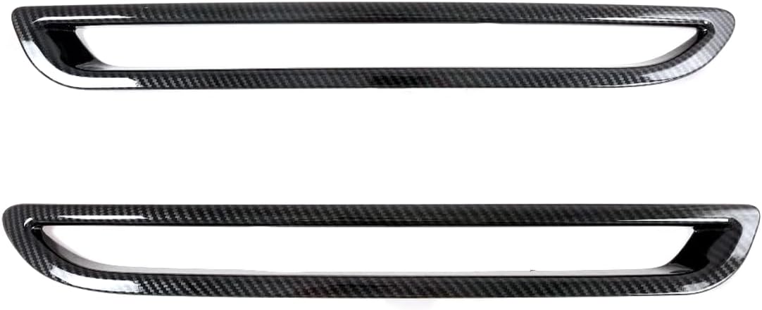 Car Accessories Fit For Mazda CX-30 CX30 2020 2021 2022 2023 2024 2025 2026 Exterior Decoration Rear Fog Light Lamp Frame Cover Trim (Rear:Carbon Fiber) 2PCS ABS