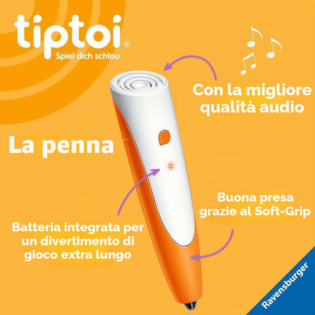 Ravensburger Tiptoi Starter Set 00112: Libro con Penna e Illustrato Search And Discover My World - Giochi educativi per Bambini dai 2 Anni - Giocattoli a Partire dai 2 Anni