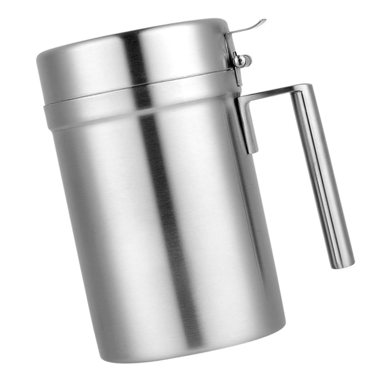 COLLBATH Dispensador de Aceite de Acero Inoxidable con Capacidad de Botella Dosificadora Anti-goteo con Mango Ergonómico para Cocina Recipiente Metálico para Aceite Vinagre y Salsa