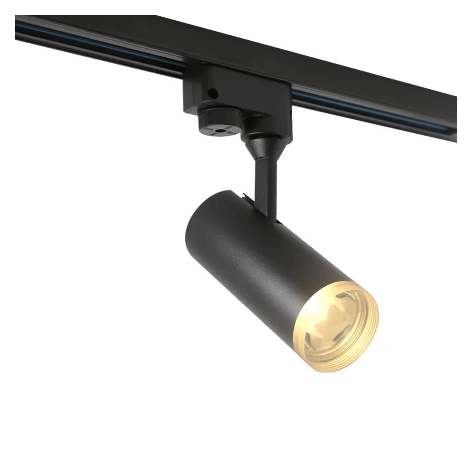 Lampki do obrazów na ścianę Oświetlenie szynowe LED 7W COB Reflektory szynowe Lampa, diody śledzące Opa Światła punktowe AC90-260V na wystawę sztuki, pokaz zdjęć(Black 7W,Natural White)