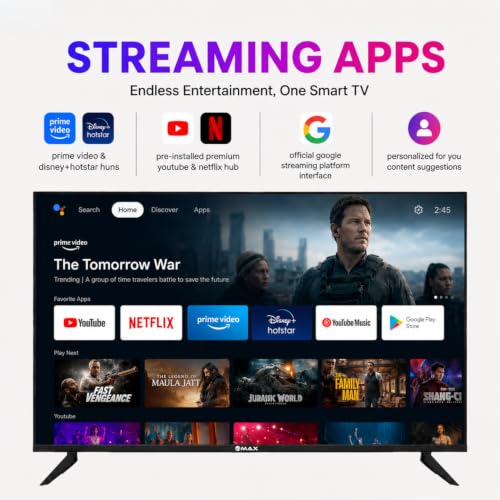 Image of Unimax Smart LED TV 43 inch Full HD | HDR Display | Fast Quad-Core | 2GB+16GB | Seamless Streaming | Voice Assistant | Gaming Ready