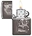 Zippo Skull Mountain Design Black Ice Pocket Lighter