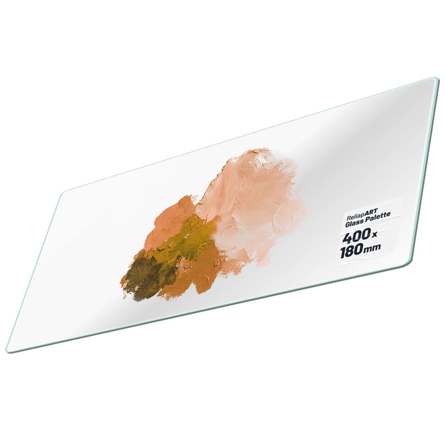 Reliapart Clear Artists’ Easy Clean Glass Art Paint Palette - 400X180mm