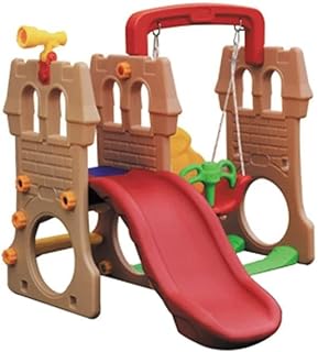 أرجوحة وزحليقة بلاستيكية للحديقة للأطفال للاستخدام الداخلي والخارجي للأولاد والبنات