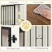 Hzuaneri Hundekäfig Möbel, 100cm hundebox für zuhause, Schiebetüren, 2 Tür, Moderne hundebox Holz Indoor für kleine/mittlere/große Hunde, Hundekäfig für Zuhause, 100 x 60 x 68 cm, Weiß Braun