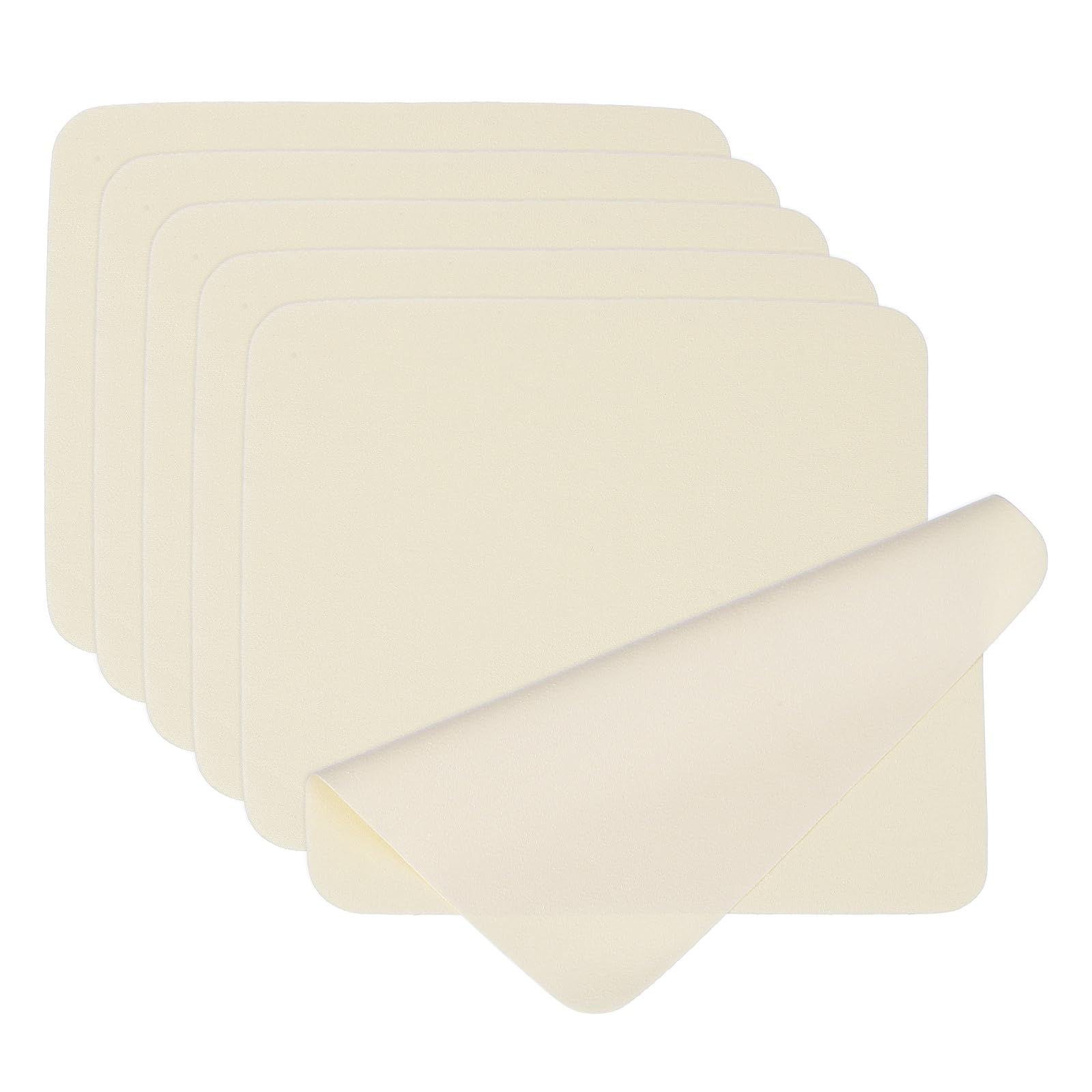 PATIKIL Glasses Cleaning Cloth 6.9" x 5.7", 6 Pcs Microfiber Eyeglasses Cleaner Cloths Soft Suede Wipe Screen for Camera Len Eyeglass Screens Phones Smart Devices, Beige