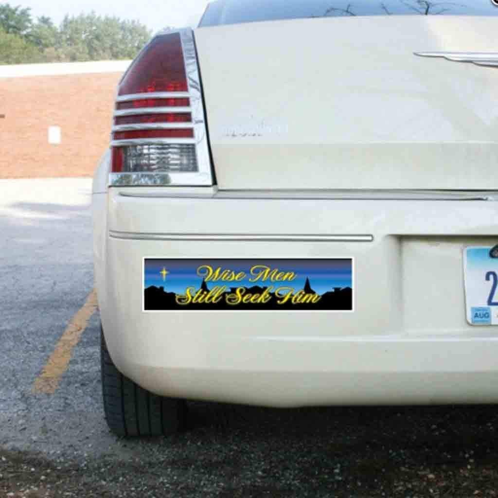 VictoryStore Magnets - Wise Men Still Seek Him Car Magnet, Size 3 inches x 11 inches