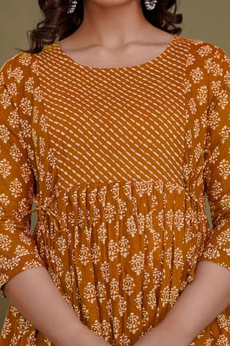 Image of Maternity Feeding Kurtis for Women Cotton - Zip Access Nursing Dress | Comfortable Pregnancy Wear | Stylish Feeding Kurti | Soft Cotton Maternity Dresses for Womens