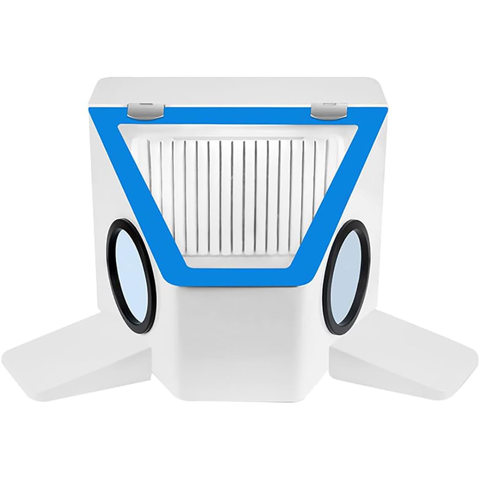 McbeAn Contenitore per La Polvere per Laboratorio Odontoiatrico, Contenitore per La Polvere per Sabbiatura da Laboratorio con Poggiamano, Design della Lampada Senza Ombre, Grande Finestra, Silenzioso