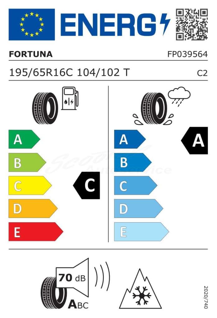 FORTUNA Opony zimowe 195/65 R 16 C TL 104T GOWIN VAN 8PR BSW M+S 3PMSF