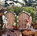 Set of 2 Sparkle Fairy Door Garden Home Ornament
