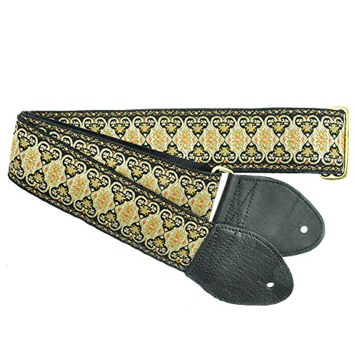 Souldier GS0112BK05BK - Handmade Seatbelt Guitar Strap for Bass, Electric or Acoustic Guitar, 2 Inches Wide and Adjustable Length from 30