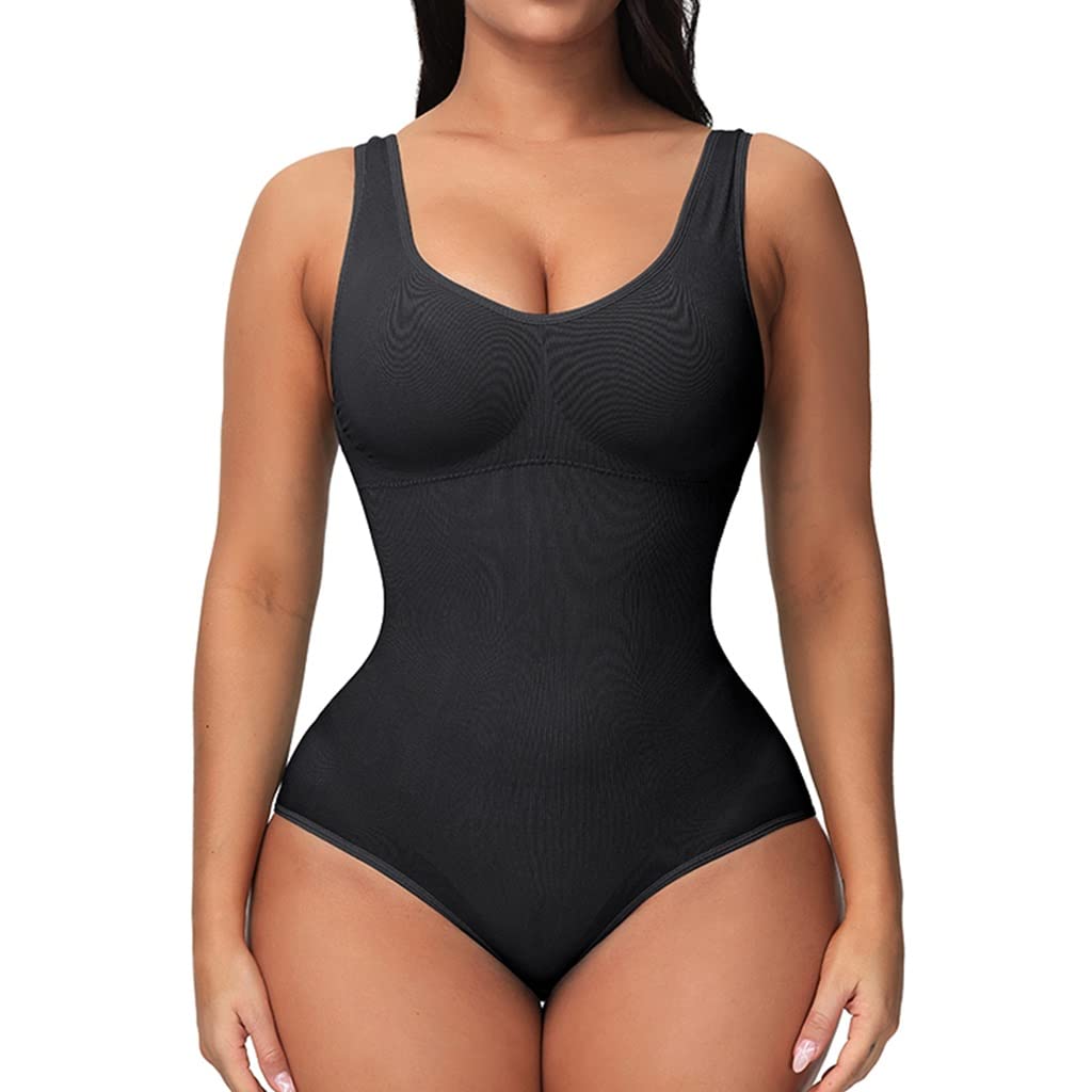Body da Donna per Allenamento in Vita Body Modellante Slim per Tutto Il Corpo Tute Girocollo Senza Cuciture Top contenitivi per la Pancia