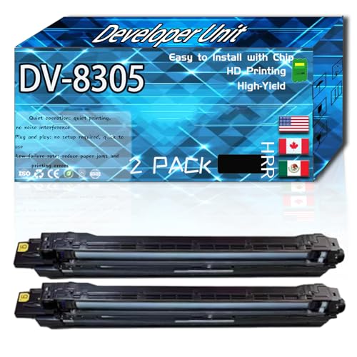 CEECN Compatible for Kyocera DV-8305 Replacement Developer Unit Used with TASKalfa 3050ci 3051ci 3550ci 3551ci Printers, High Production Multiple Options (2 Pack Black)