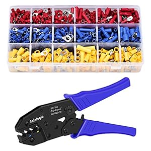sainlogic pince à sertir, 700 boîtes à bornes sertir isolées, câble de cosses 0,5 6 mm², pince à sertir, cosse electrique, pince electricien, presse pinces outils