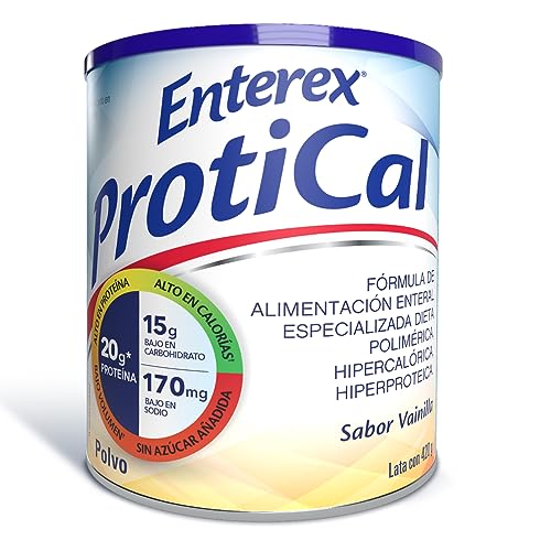 Barras Y Bebidas, Drugstore Enterex® ProtiCal Polvo, sabor Vainilla. Lata de 420g. Rinde 7 Porciones