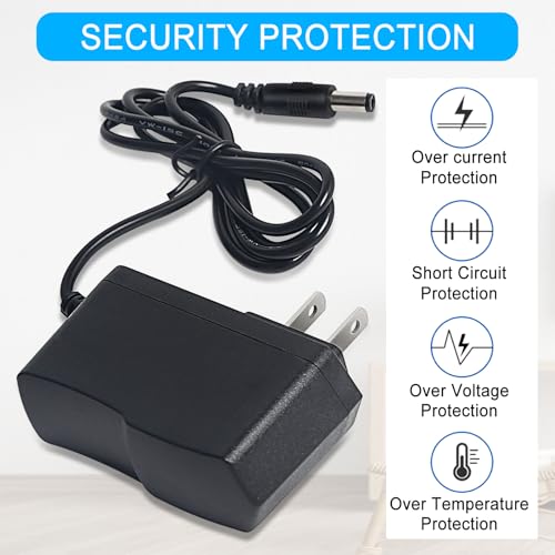 Image of DMX Controller 12V DC Power Adapter, 12V Guitar Pedal Power Supply, 12 Volt 1000mA Charger Cord for Piano Keyboard, Guitar Effects Pedals Adapter Center Negative