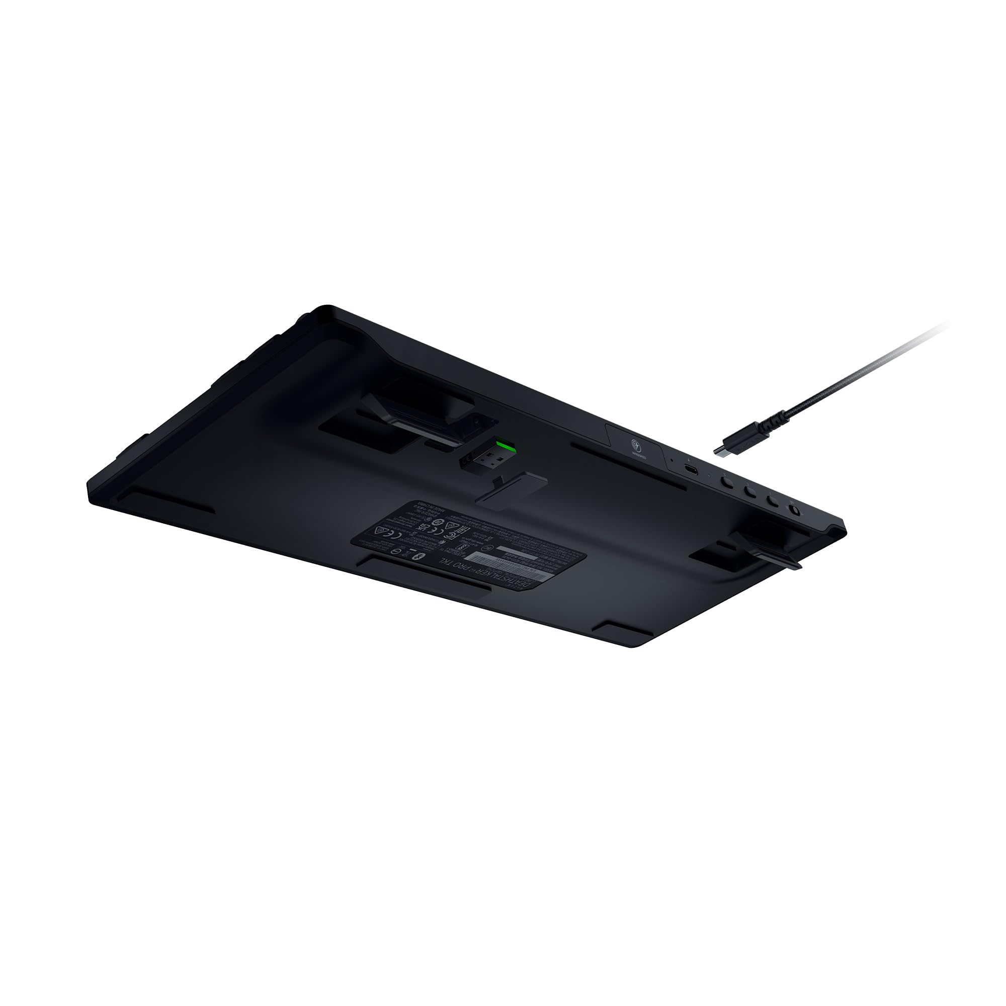 Razer DeathStalker V2 Pro Tenkeyless (Interruptor Rojo) - Teclado Óptico Inalámbrico para Juegos de Bajo Perfil (Interruptores Ópticos Lineales, HyperSpeed, Bluetooth 5.0) QWERTY Teclado ES | Negro