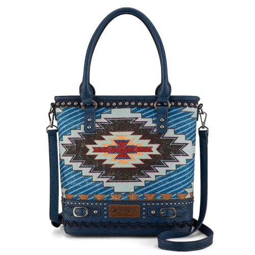 Image of Montana West Western Aztec Tote Bag for Women Country Cowgirl Top Handle Shoulder Bag