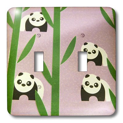 Interrupteur a bascule pandas rose lsp_35282_2 plaque murale