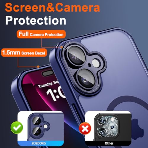 Image of for iPhone 17 Case with Privacy Screen Protector, Blue