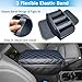 Center Console Cover for Jeep Wrangler JL 2018-2026 & Gladiator JT 2020-2026 1.2in Thickness Armrest Cover Leather Arm Rest Lid Protector Cushion Pad with Stroage Pockets Interior Accessories (Blue)