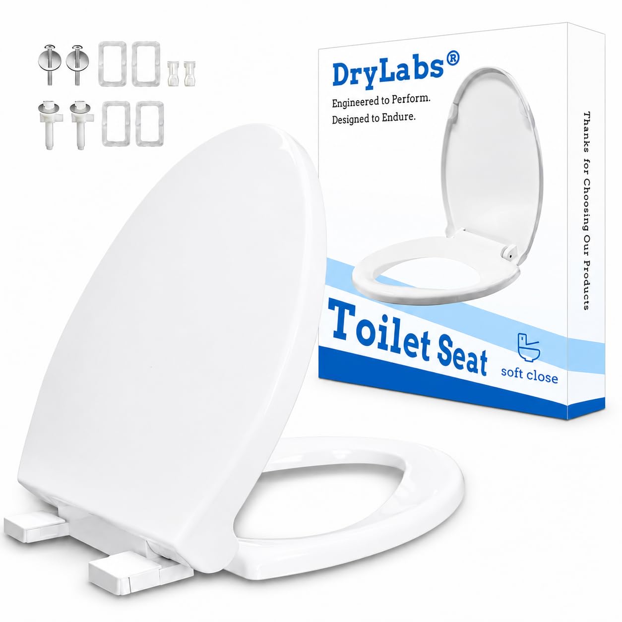 DryLabs Elongated Toilet Seat 18.5'