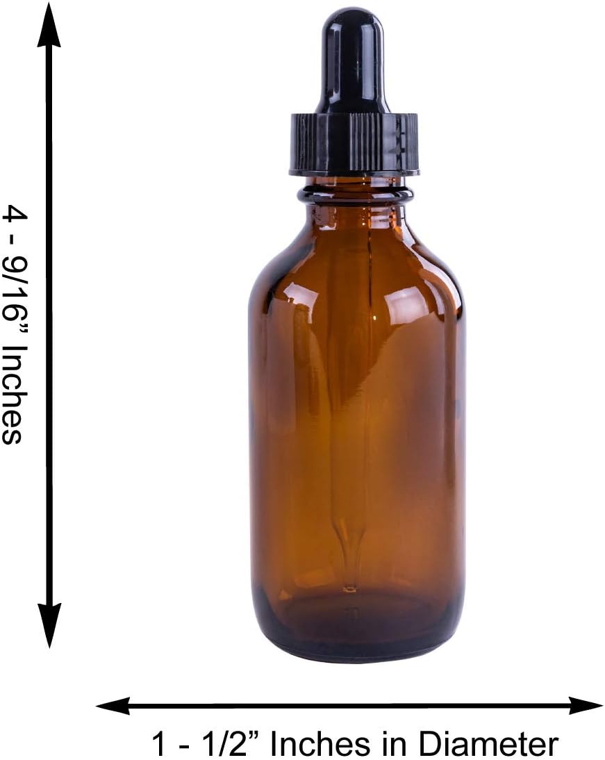 Onе-Dау Sаlе: Uр tо 60% оƒƒ 2oz Amber Glass Bottles with Glass Eye Dropper Dispenser for Essential Oils, Chemistry Lab Chemicals, Colognes & Perfumes (6 Pack)